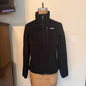 Patagonia R2 All Black Fuzzy Regulator Fleece Full Zip Up Jacket